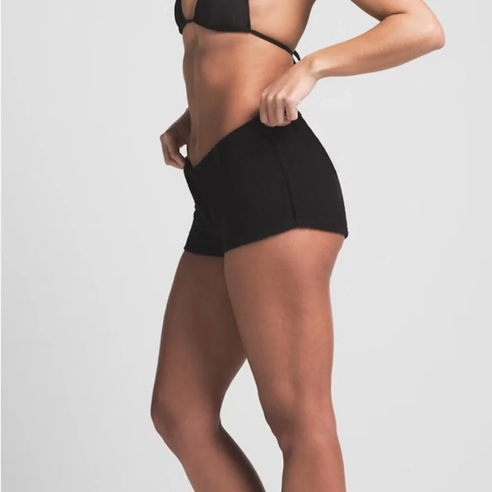 Skims Terry Black shorts